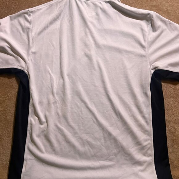 Reebok Men Large Play Dry White Black Golf‎ Short Sleeve 3 Button Polo Shirt (W) - Picture 8 of 8